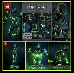 1/6 Hot Toys CMS036D83 SUPERIOR IRON MAN INFAMOUS NEON VERSION