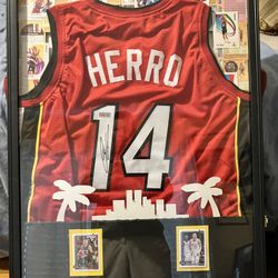 Frameg Tyler Herro Signed Jersey COA
