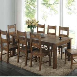 7 PC DINNING SET NEW IN BOX RUSTIC  NEW IN BOX ☎️ 1714586,2564  PICK UP PRICE 