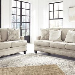 Claredon Linen Living Room Set

