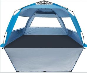 Deluxe Pop Up Beach Tent /  Sun Shade Shelter /