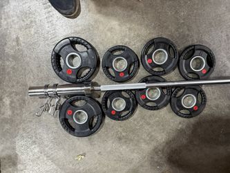 5 Ft Olympic Weights Bar Set