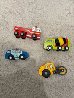 Wooden Toy Vehicle Set of 4
