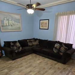 Dark Brown Sectional