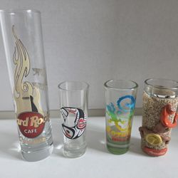Hard Rock Cafe and Travel Souvenir Shot Glass all for price