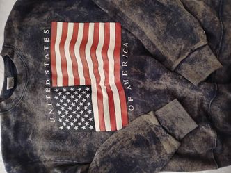 Vintage American Flag Crewneck Sweater