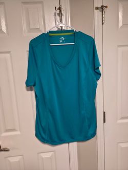 Teal V-Neck Athletic T-Shirt