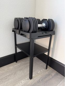 Adjustable Dumbbells with Table