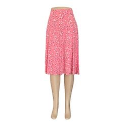 Women Floral Spring Summer Skirt Pink M/L