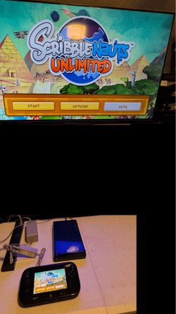 Nintendo Wii U 32gb Console Black with gamepad works great!