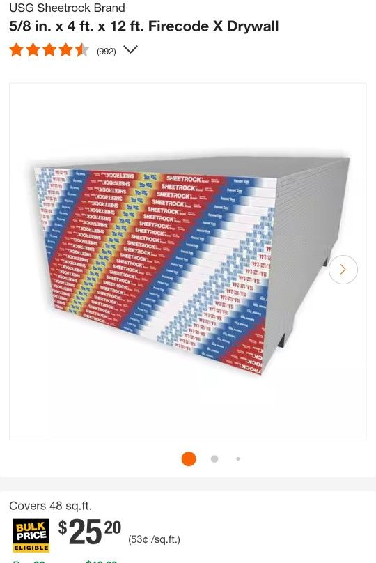 Drywall 8 sheets