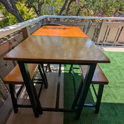 Bench Style Dining Table