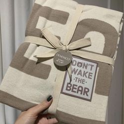 Don’t Wake The Bear - Baby Blanket 30”x40” Gender Neutral Christmas Gift