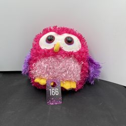 Ganz Whoorah Hoots Owl Plush Pink And Purple