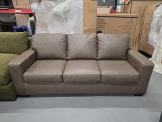 Brown Leather Sofa