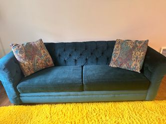Hollywood Teal Luxury Sleeper Sofa (pull out)