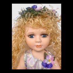 Ashley Belle Porcelain Flower Fairy Doll w/ Box & COA Fantasy Theme