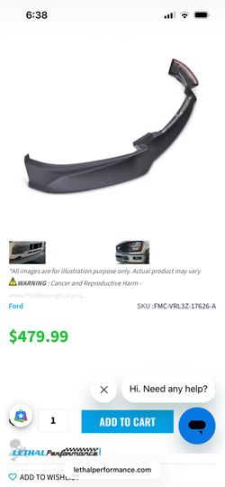 Bottom lip spoiler