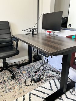 Standing Desk- Adjustable, chair and monitor