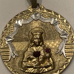 18k Gold Plated Jesus Piece Pendant