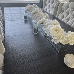 Flowers With Mirror Rectangle Vase 