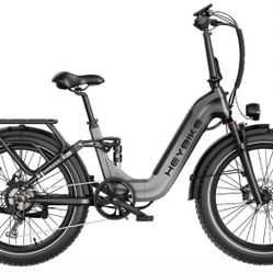 Heybike Horizon 24 Inch Fat Tire Foldable Electric Bicycle 