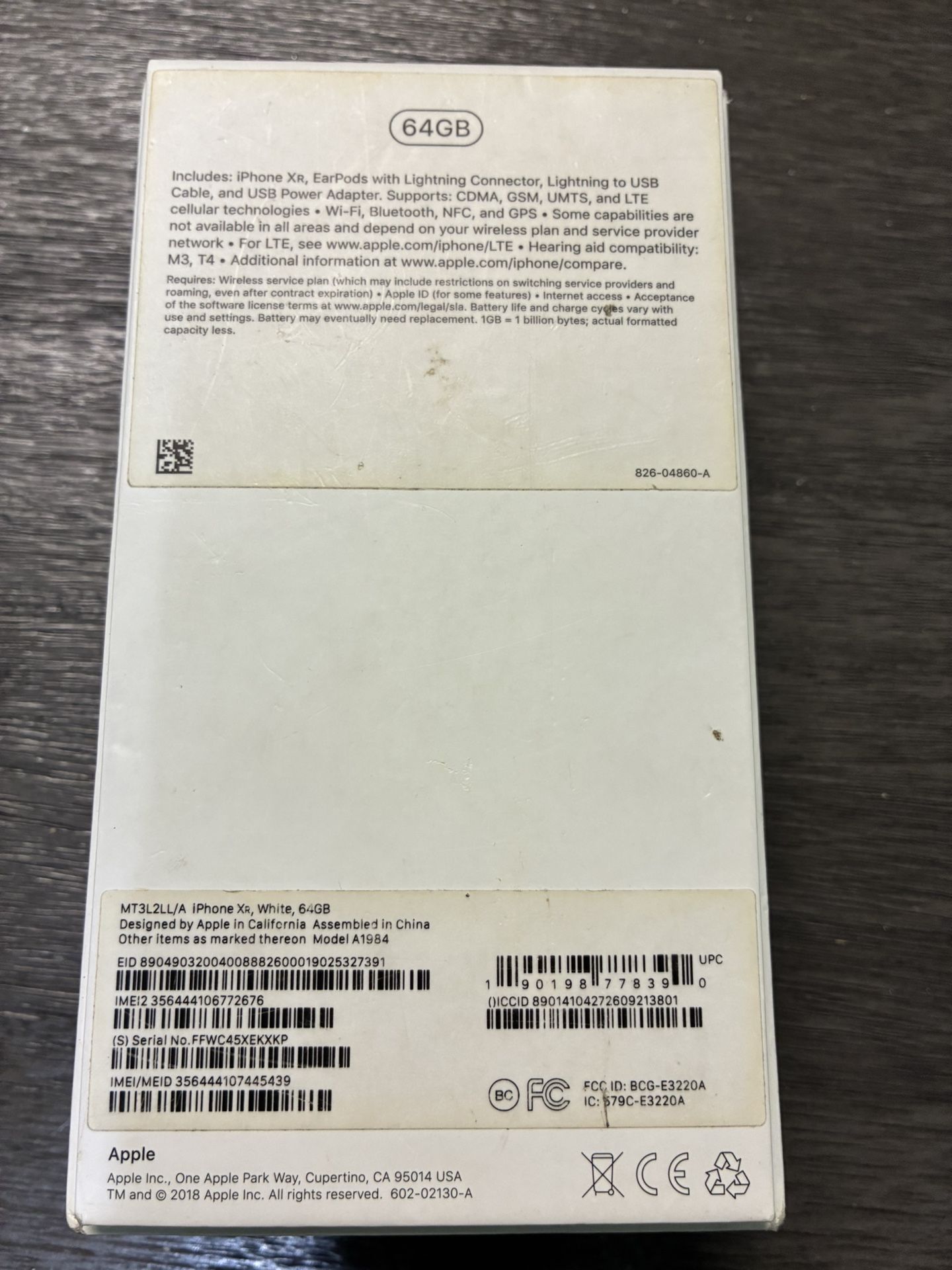 IPhone XR 64Gb White 