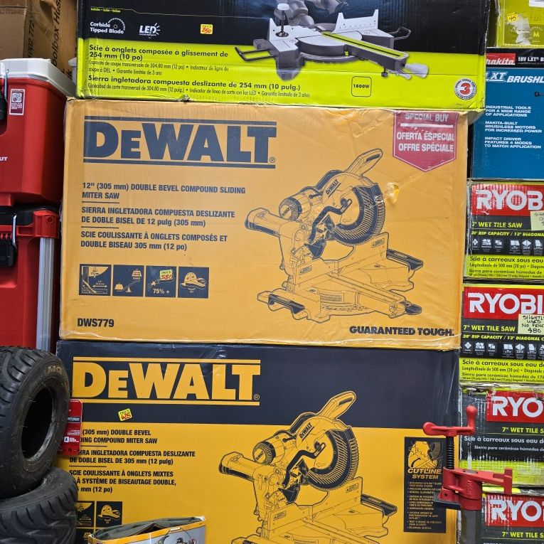DeWalt 12" Double Bevel Compound Miter Saw, New, Financing Available 