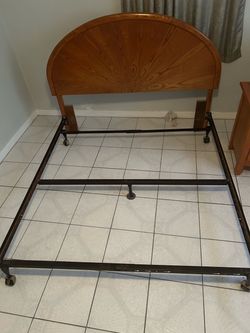 Queen headboard and frame