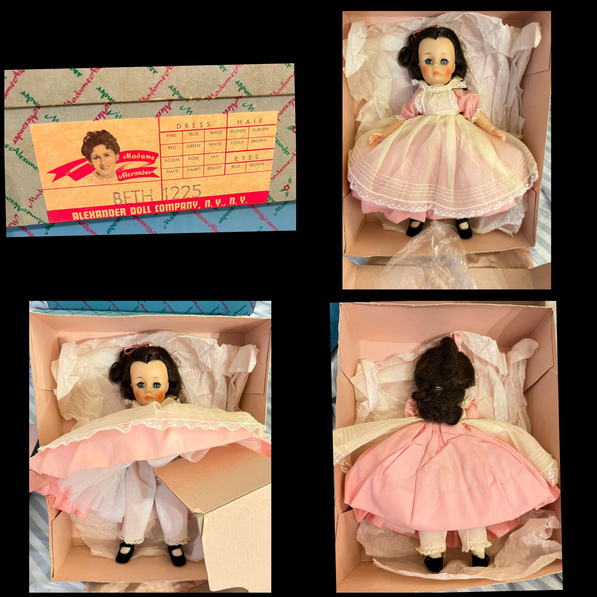 Little Women Beth 11” Vintage Madame Alexander Doll from 1970’s in Original Box / packaging BUY FULL SET & SAVE