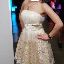 Dress In Gold Color 