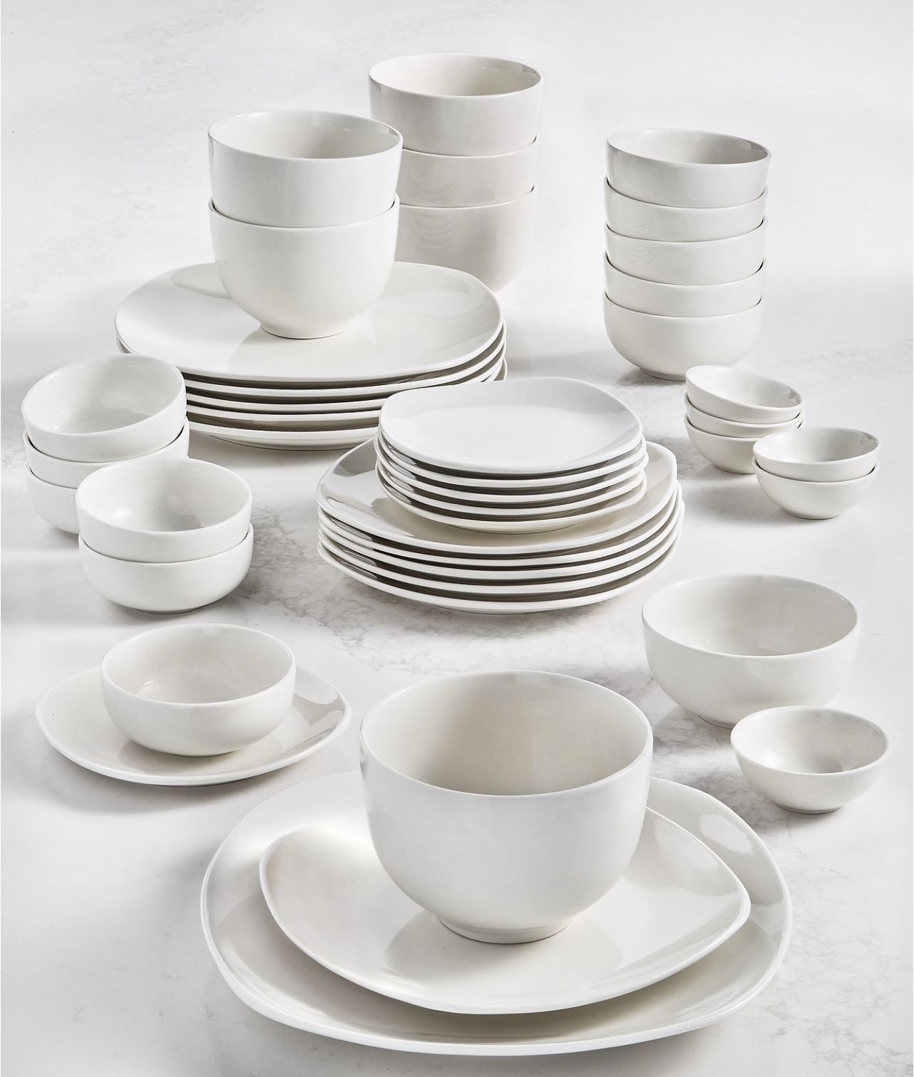 Tabletops Unlimited Inspiration by Denmark Fiore 42-PC. Dinnerware Set, Service for 6