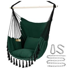 Chair Hanging Rope Swing, Max 500 Lbs, 