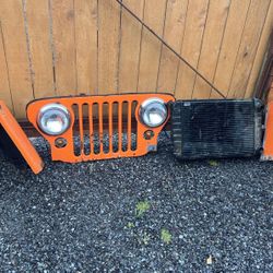 Jeep CJ3A M38 Grille/Fenders/Radiator 