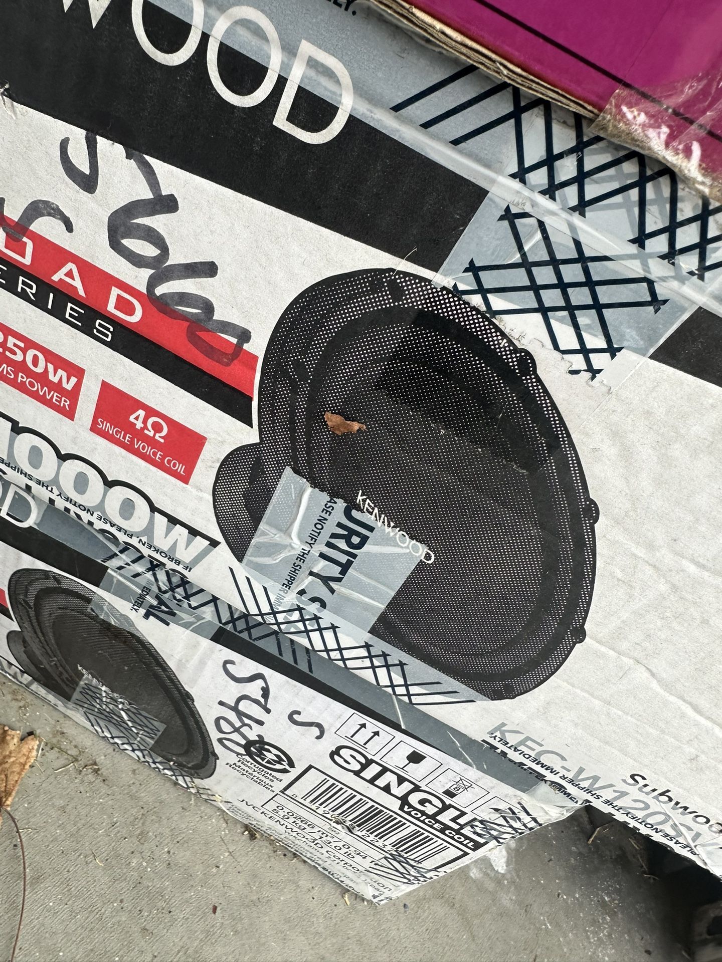 Kenwood 12 Inch Pair 1000 Watt