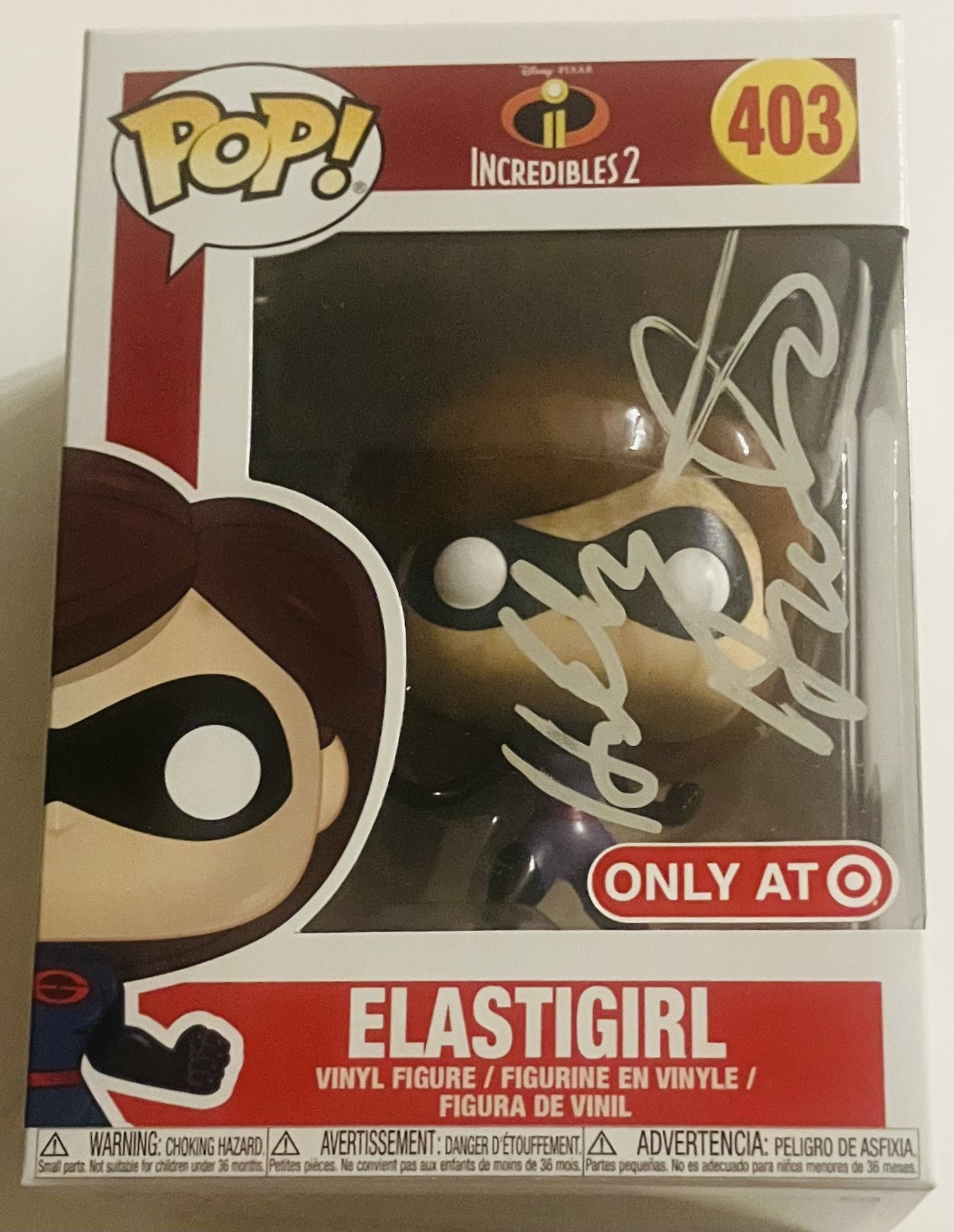 HOLLY HUNTER SIGNED AUTOGRAPHED INCREDIBLES 2 ELASTIGIRL FUNKO POP #403 BAS COA!
