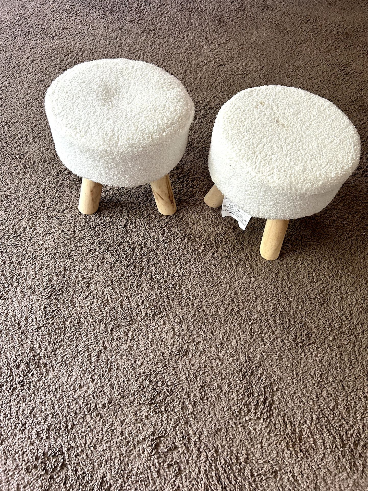 White Small Stools