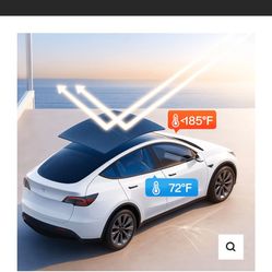 Tesla glass roof inside heat reflector