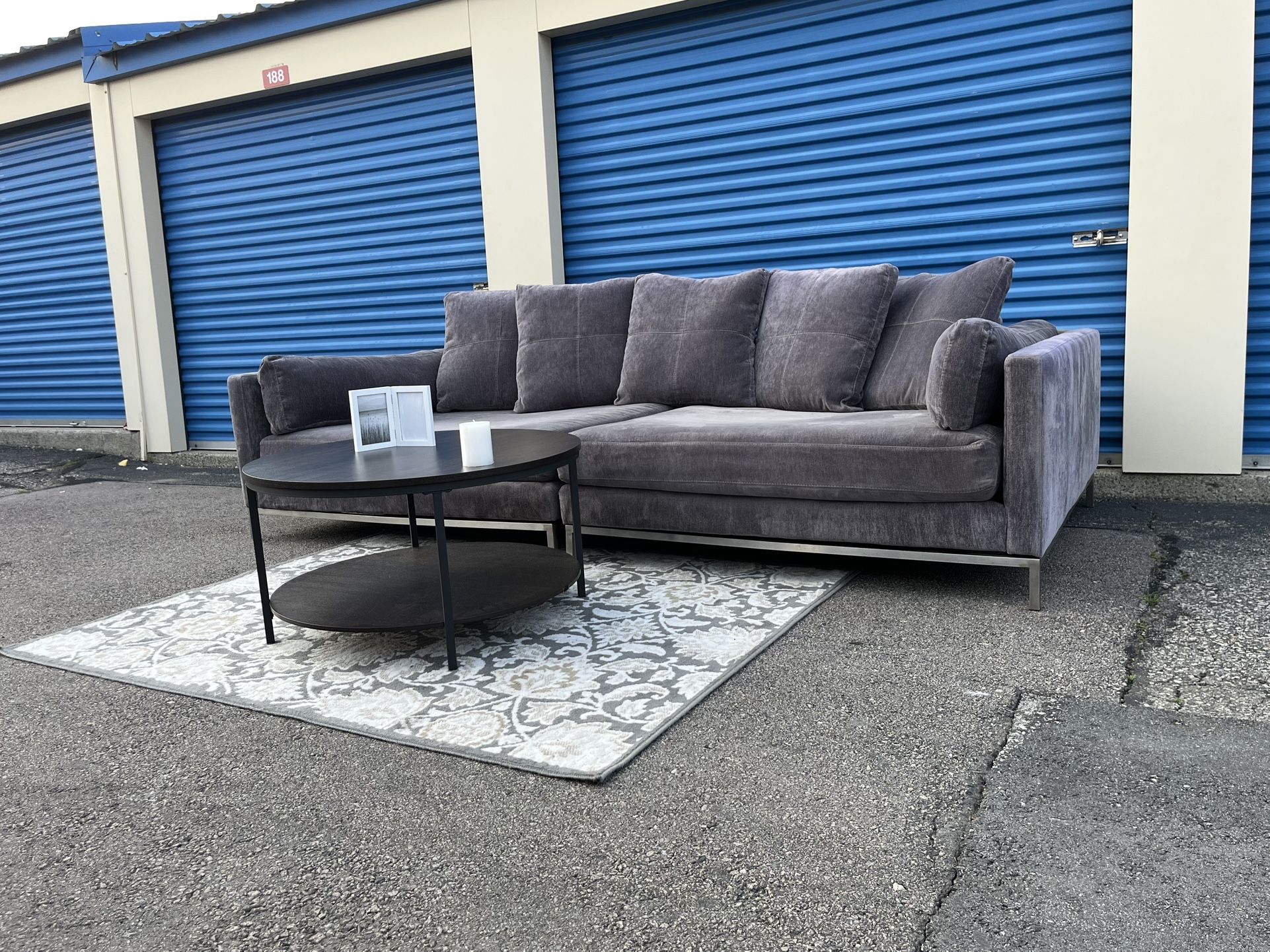 Z Gallerie Oversized Sectional — Delivery Available 🚛
