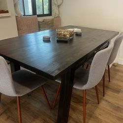 Refinished World Market Dining table 72x40