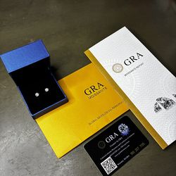 Moissanite diamond earrings