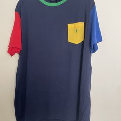 Color Block Polo Ralph Lauren Pocket T-Shirt BNWT
