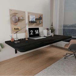 NEW IAE 60” Wall Mounted Folding Workbench / Desk – Retail $189