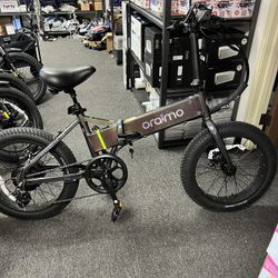 Oraimo Folding Electric Bike for Adults, 750W Brushless Motor(Peak 1000W), 48V 12Ah Hidden Battery Up to 50 Miles, 3.5H Fast Charge, 20" Fat Tire Ebik