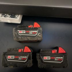 Milwaukee M18 Baterias 5.0ah $135 Por Todas Precio Firme 