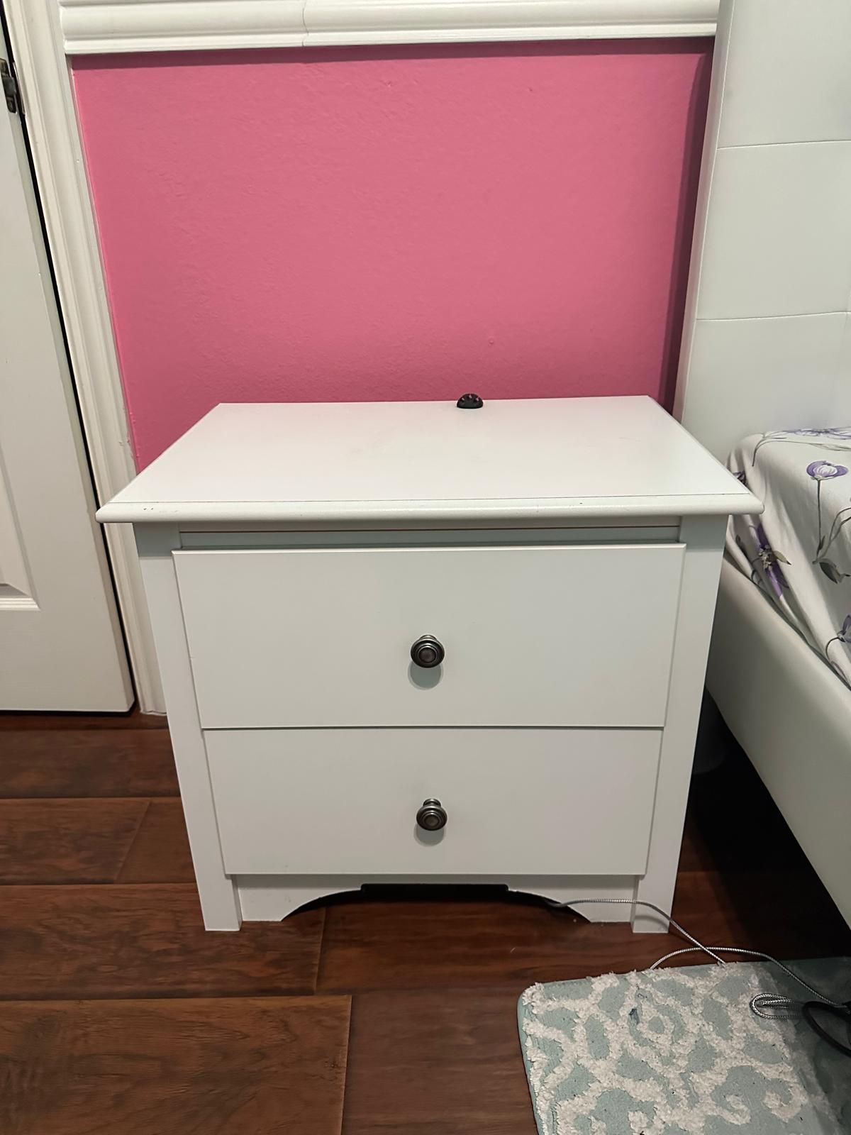 White Bedside Stand