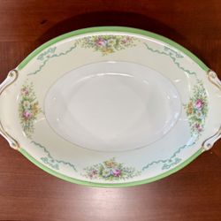 Grace China “Formal Garden” 11” Oval Bowl 1939