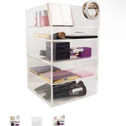 5-Tier Acrylic Makeup Organizer with Open Top