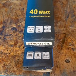 40 Watt Compact Fluorescent Light Bulbs DT40/35/RS