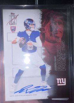 Jaxson Dart Topps RC Certified Autograph Card